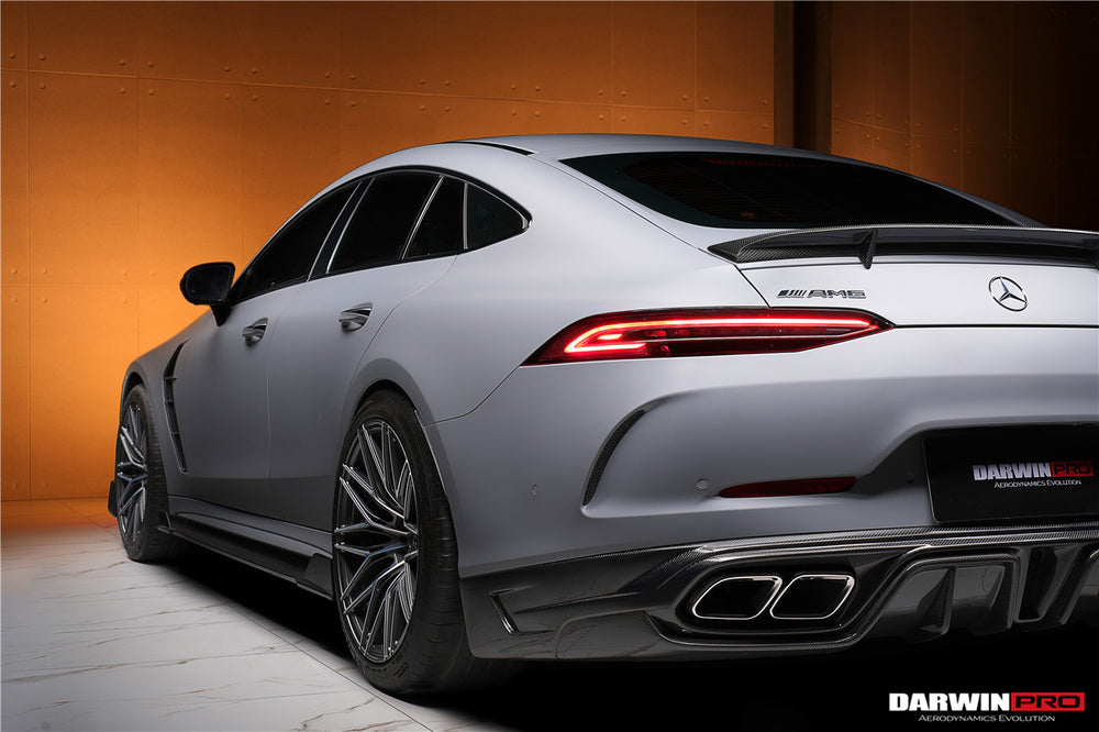 DarwinPRO 2019-2024 Mercedes Benz AMG GT50 GT53 GT43 4Door Coupe X290 IMP Performance Rear Diffuser With Exhaust tips - DarwinPRO Aerodynamics