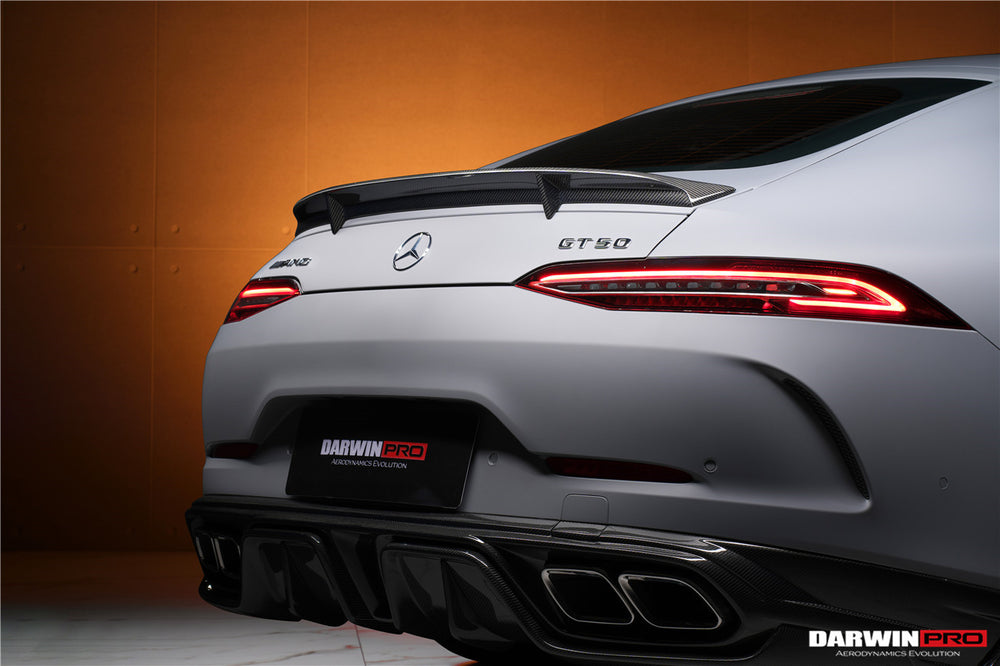 Difusor trasero de alto rendimiento DarwinPRO 2019-2024 Mercedes Benz AMG GT50 GT53 GT43 4Door Coupe X290 IMP con puntas de escape