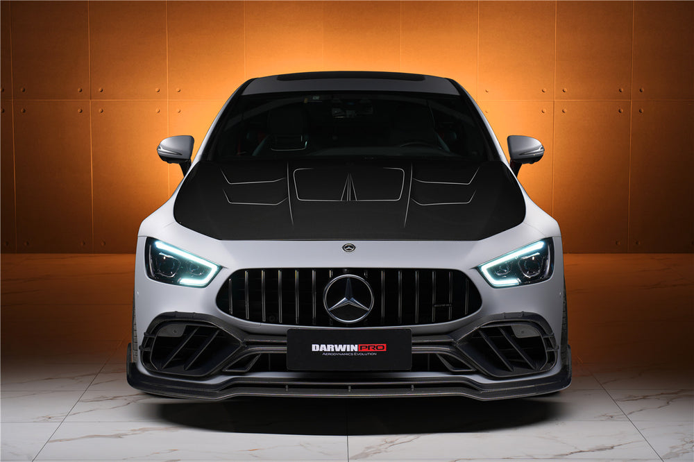 DarwinPRO 2019-2024 Mercedes Benz AMG GT50 GT53 GT43 4Door Coupe X290 IMP Performance Carbon Fiber Front Bumper Lip Splitter - DarwinPRO Aerodynamics