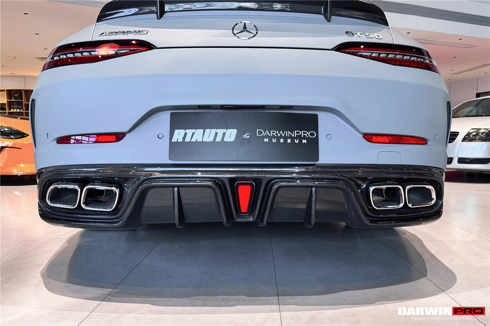 2019-2024 Mercedes Benz AMG GT50 GT53 GT43 4Door Coupe X290 IMP Performance Rear Diffuser With Reflector Panels & Exhaust tips