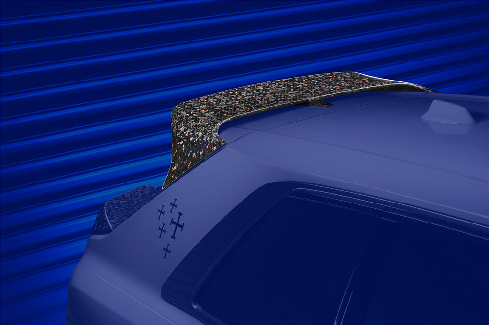 Alerón de techo de fibra de carbono estilo BKSS para Rolls-Royce Cullinan 2018-2024