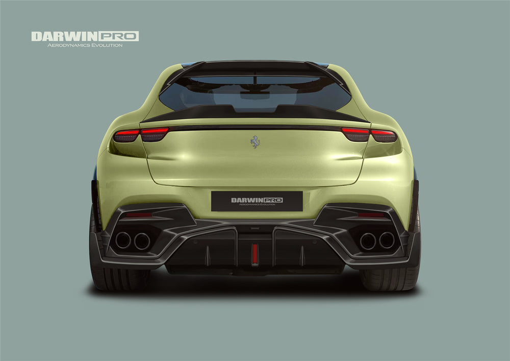 2023-UP Ferrari Purosangue F175 Carbon Fiber Rear Diffuser DarwinPRO ...