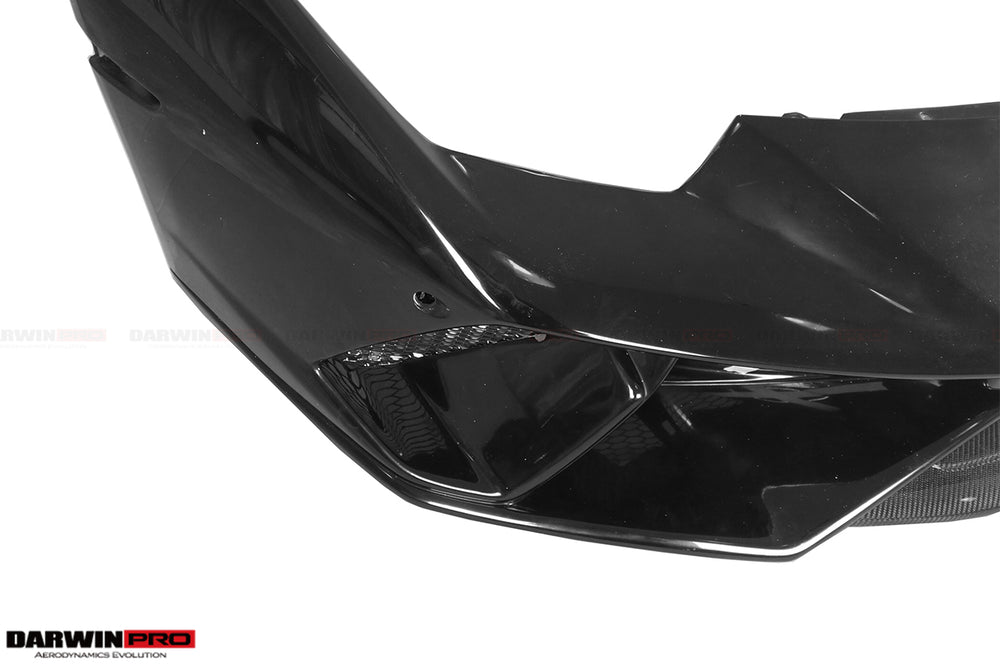 2015-2025 Lamborghini Huracan LP610 & LP580 & EVO & Tecnica BKSS Style Partial Carbon Front Bumper with Lip