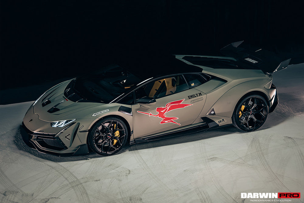 Guardabarros delantero ancho DarwinPRO 2015-2025 Lamborghini Huracan LP610 y LP580 y EVO y Tecnica estilo BKSSII