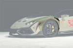  Guardabarros delantero ancho DarwinPRO 2015-2025 Lamborghini Huracan LP610 y LP580 y EVO y Tecnica estilo BKSSII 