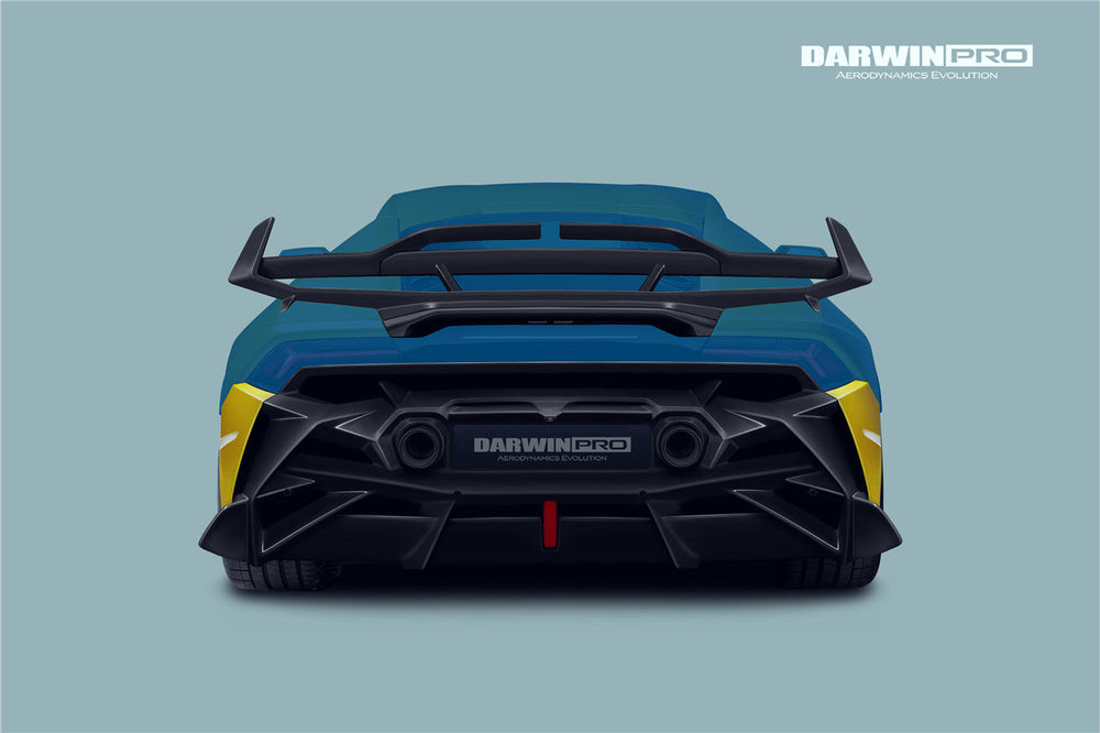 2015-2022 Lamborghini Huracan LP610 & LP580 & EVO BKSSII Style Rear Bumper - DarwinPRO Aerodynamics