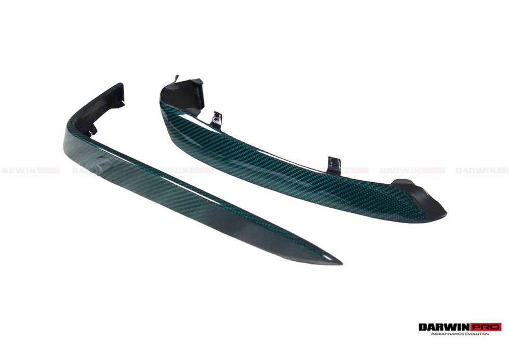 Canards delanteros de fibra de carbono Mercedes Benz W205 C63&amp;S AMG 2015-2021