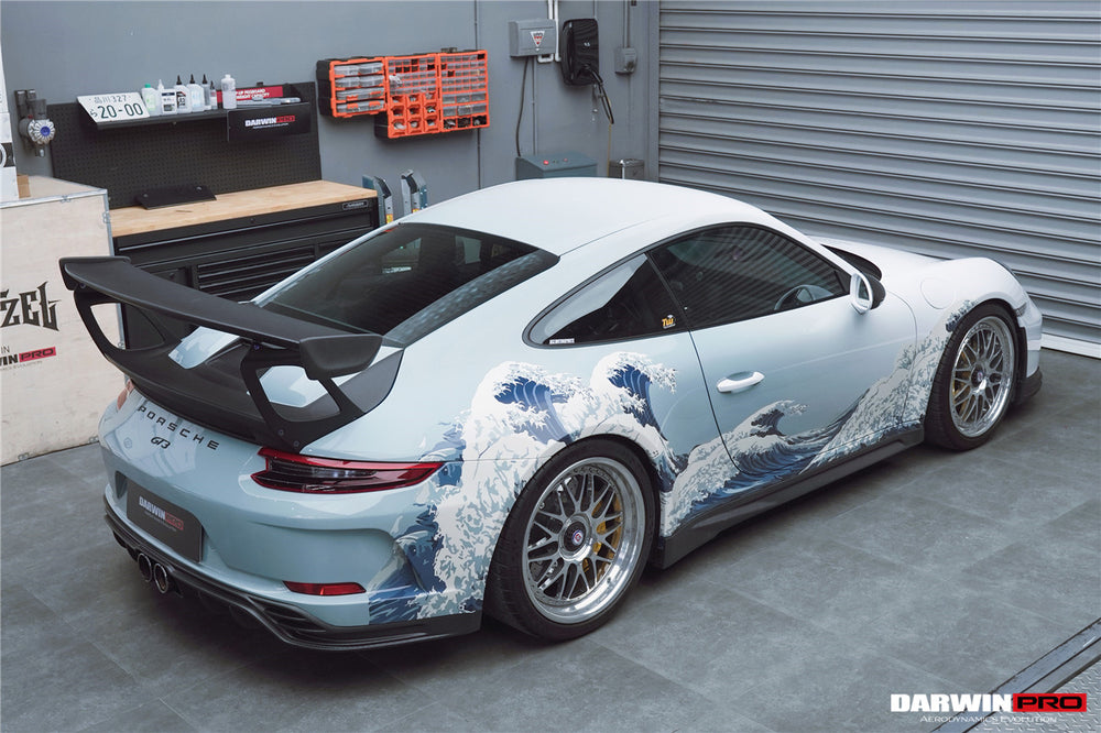 Faldones laterales de fibra de carbono DarwinPRO 2017-2019 Porsche 911 991.2 GT3 solo estilo BKSS