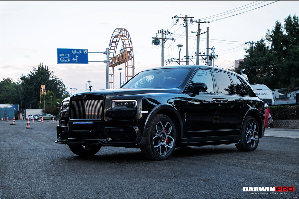 Cubierta de panel de puerta de fibra de carbono estilo BKSS de Rolls-Royce Cullinan 2018-2024