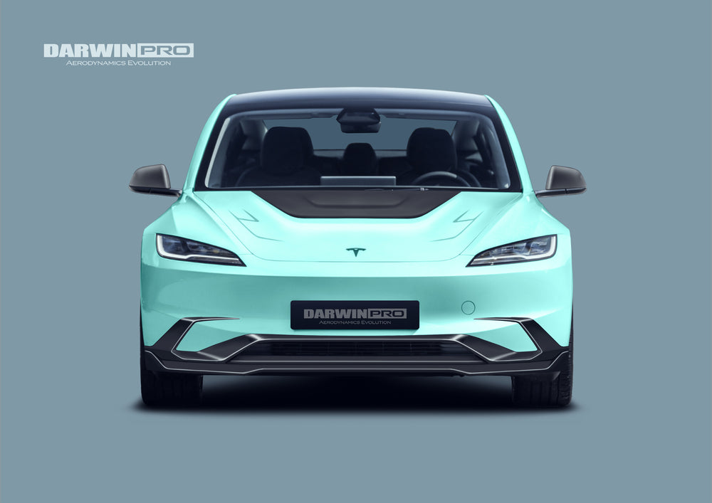 Faldón delantero central de fibra de carbono IMP Performance para Tesla Model 3 2017-2023