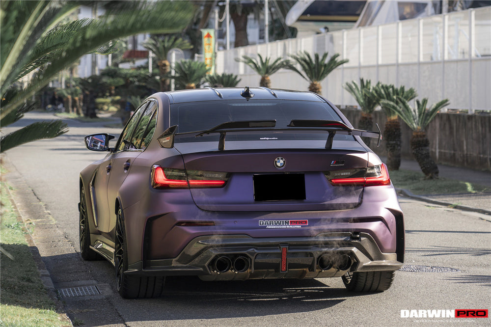 Parachoques trasero estilo BKSSII con puntas de escape para BMW M3 G80 2021 en adelante