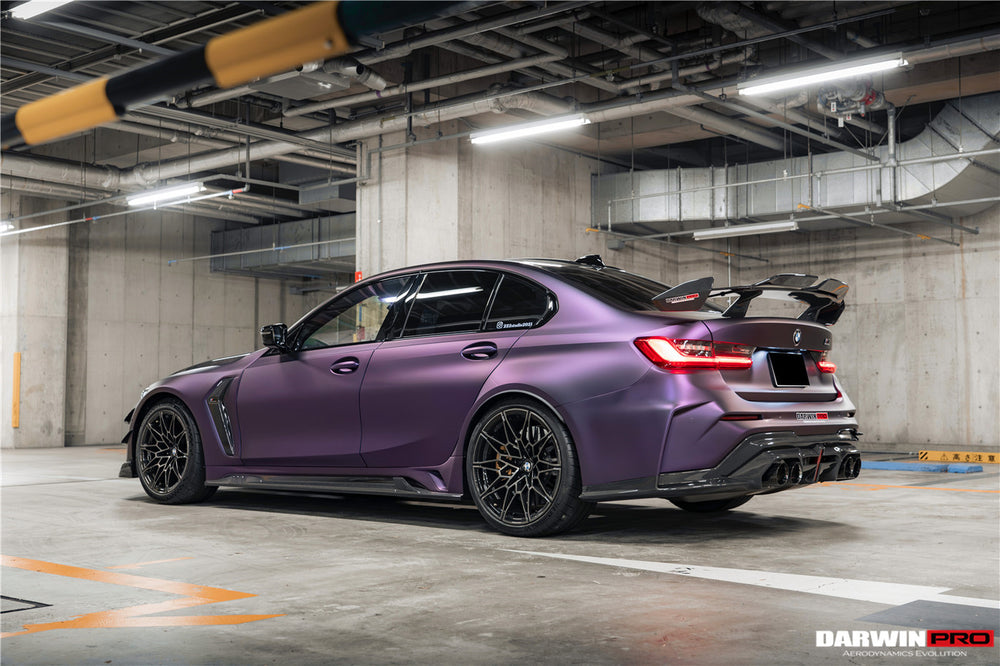 Parachoques trasero estilo BKSSII con puntas de escape para BMW M3 G80 2021 en adelante