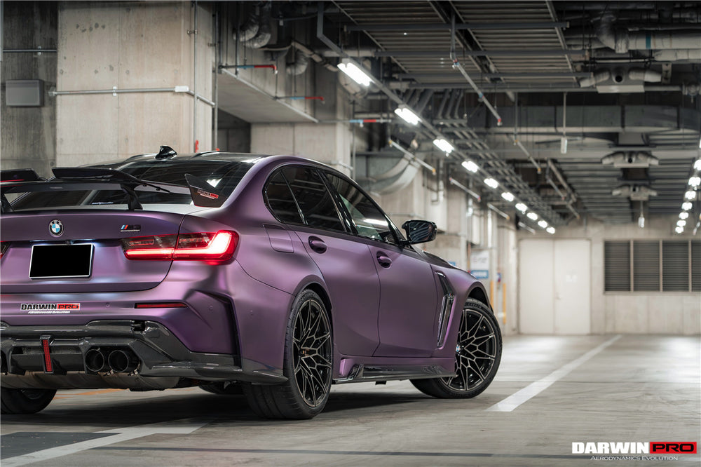 Parachoques trasero estilo BKSSII con puntas de escape para BMW M3 G80 2021 en adelante