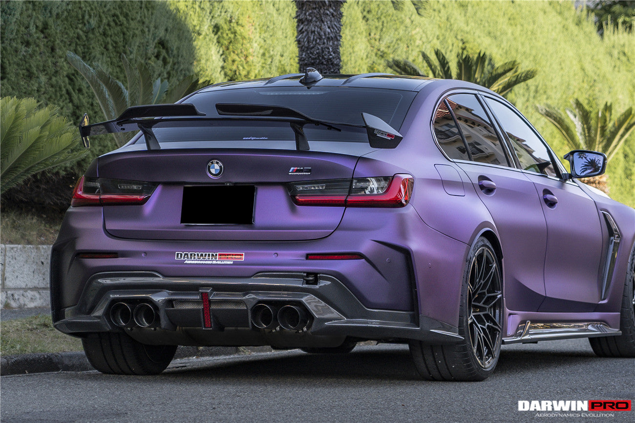 2021-UP BMW M3 G80 BKSSII Style Rear Bumper With Exhaust Tips