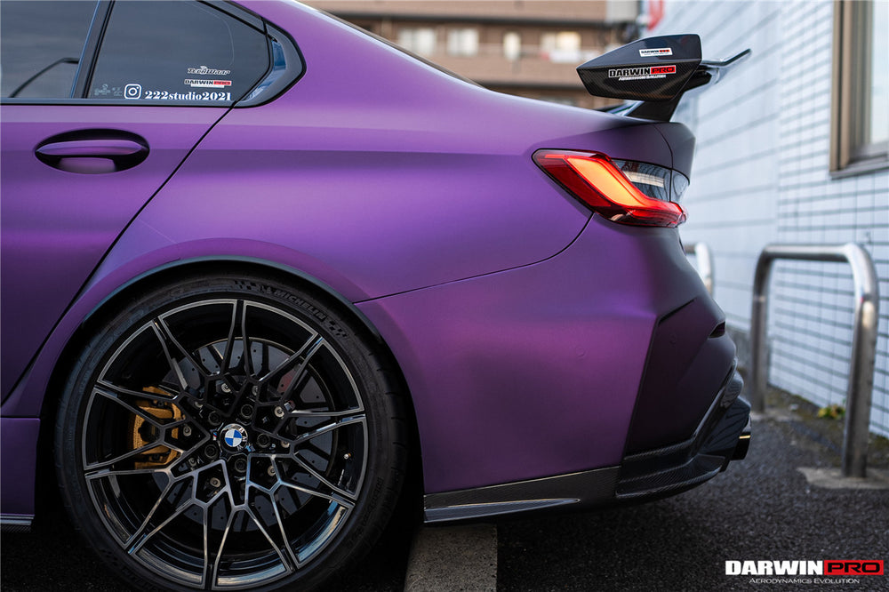 Parachoques trasero estilo BKSSII con puntas de escape para BMW M3 G80 2021 en adelante