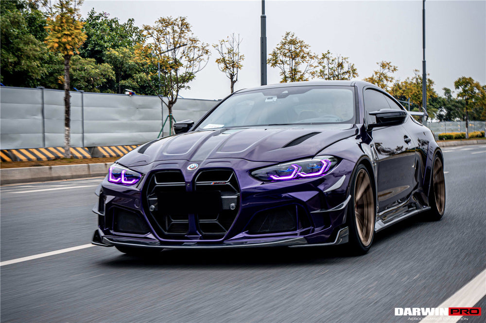 DarwinPRO 2021-UP BMW M4 G82 G83 BKSSII Style Front Bumper and Front Fender and Side Skirts