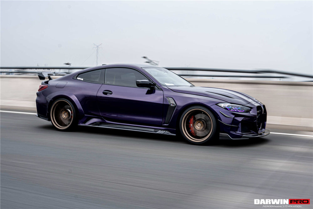 DarwinPRO 2021-UP BMW M4 G82 G83 BKSSII Style Front Bumper and Front Fender and Side Skirts