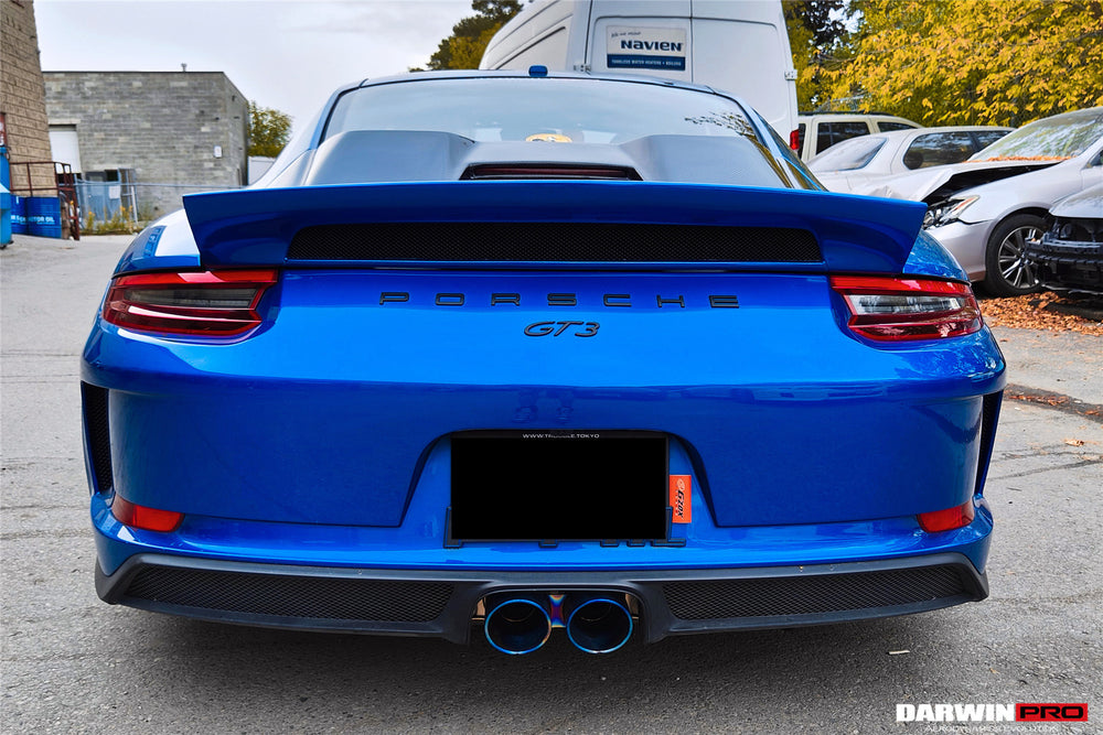 Darwinpro 2017-2019 Porsche 911 991.2 GT3 Only GT2RS Style Ducktail Spoiler with LED Light