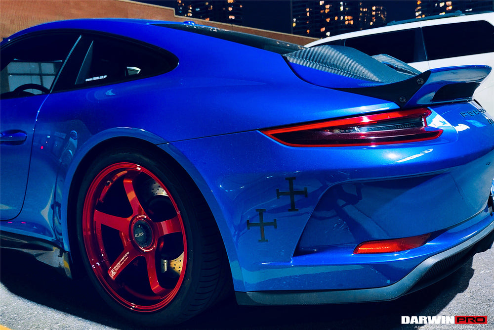 Darwinpro 2017-2019 Porsche 911 991.2 GT3 Only GT2RS Style Ducktail Spoiler with LED Light