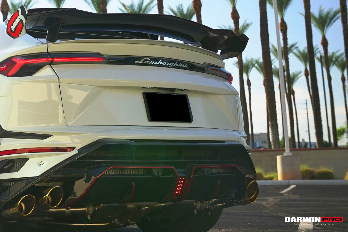 Urusb Rear DarwinPRO 2018-2025 Lamborghini URUS BKSS Part Carbon Fiber Rear Bumper ...