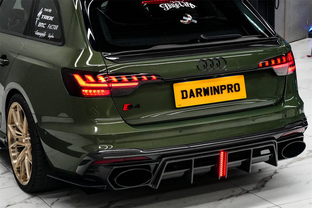 S4 Diffuser DarwinPRO 2020-2025 Audi S4 Avant B9.5 BKSS Style Carbon Fiber Rear ...