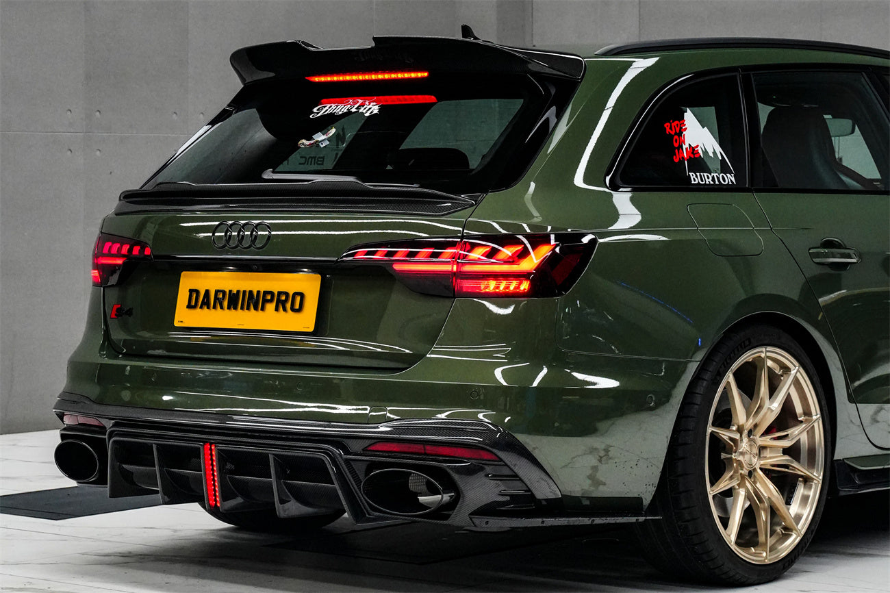 S4 Diffuser DarwinPRO 2020-2025 Audi S4 Avant B9.5 BKSS Style Carbon Fiber Rear ...