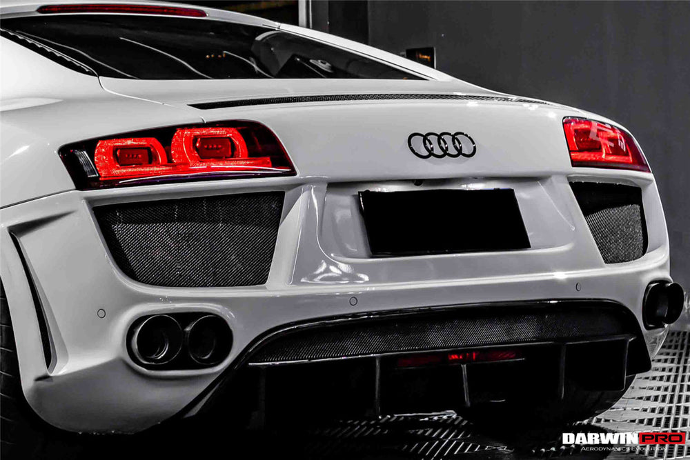 2006-2015 Audi R8 Coupe and Spyder DPGT Style Rear Bumper With Exhaust Tips