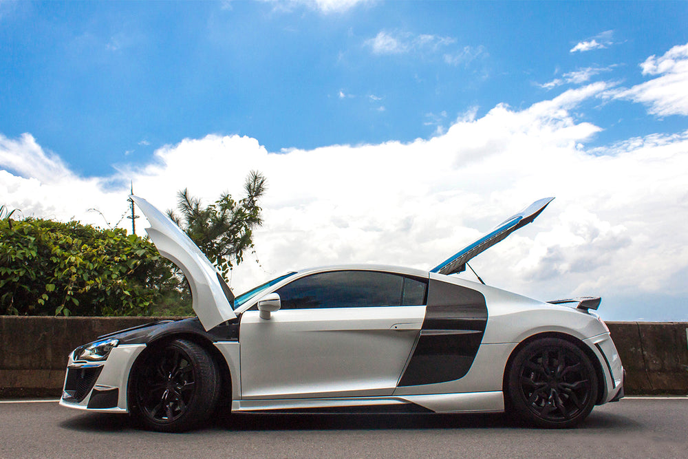 Audi R8 Side Part 2009-2015 Audi R8 Coupe Spyder Style Side Blades