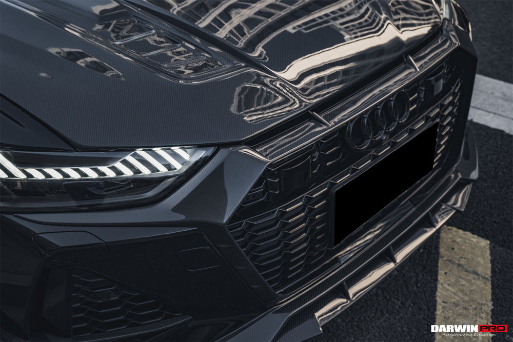 Cubierta de rejilla de parachoques delantero de alto rendimiento DarwinPRO 2019-2025 Audi RS7 C8 Quattro IMP