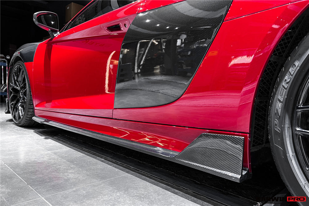 2016-2018 Audi R8 Coupe iMP Performance Carbon Fiber Side Skirts Under ...