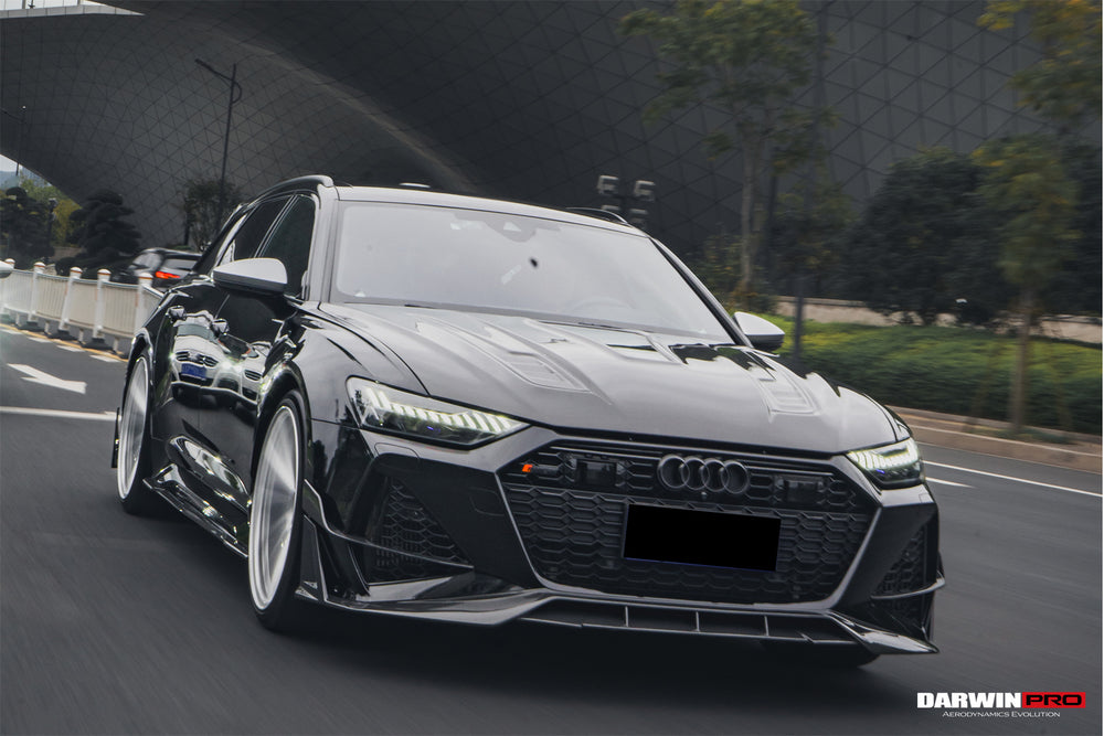 Canards de parachoques delanteros de alto rendimiento DarwinPRO 2019-2025 Audi RS7 C8 Quattro IMP