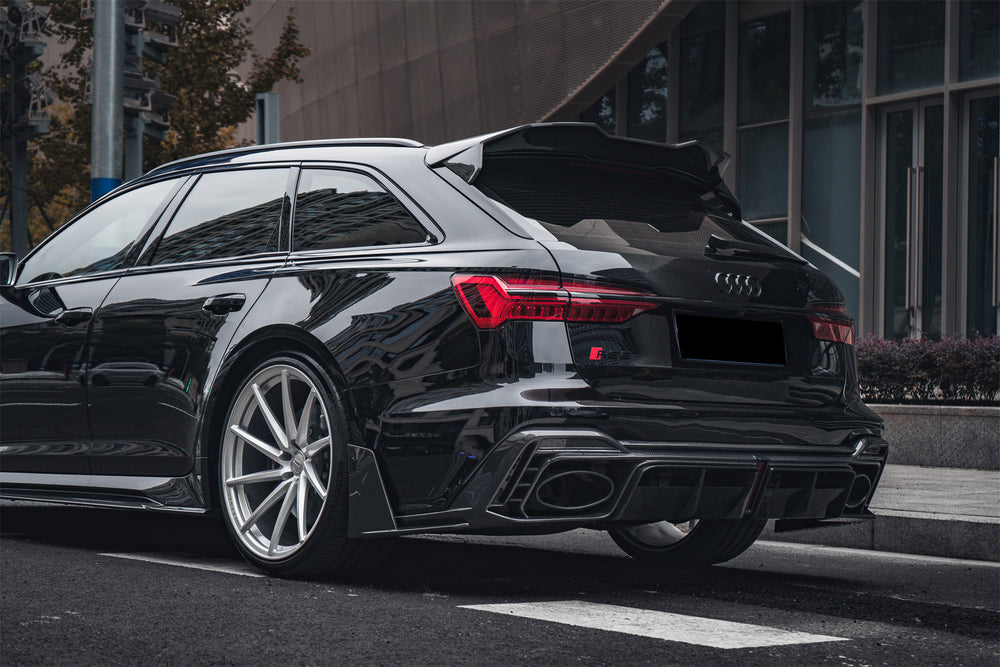 DarwinPRO 2019-2025 Audi RS6 Avant C8 & RS7 C8 Quattro IMP Performance Ver.2 Rear Diffuser - DarwinPRO Aerodynamics