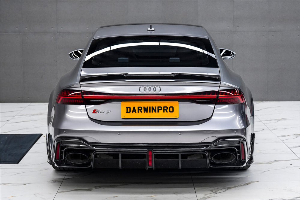 DarwinPRO 2019-2025 Audi RS6 Avant C8 RS7 C8 Quattro IMP Performance Ver.2 Rear Diffuser