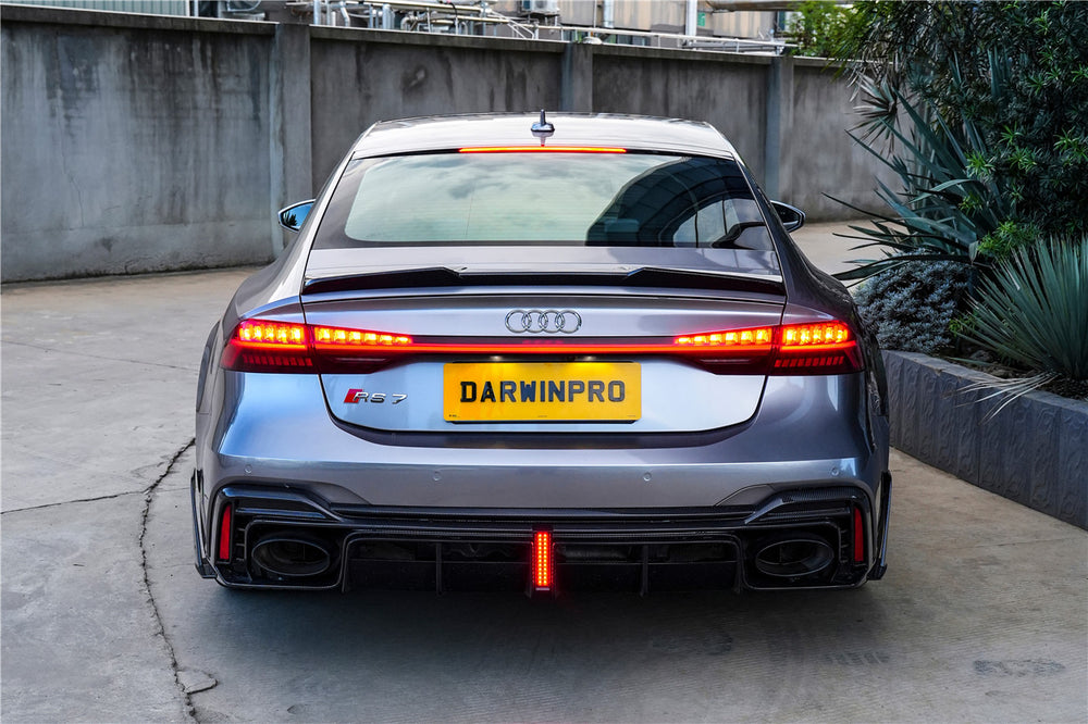 DarwinPRO 2019-2025 Audi RS6 Avant C8 RS7 C8 Quattro IMP Performance Ver.2 Rear Diffuser
