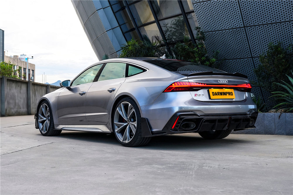 DarwinPRO 2019-2025 Audi RS6 Avant C8 RS7 C8 Quattro IMP Performance Ver.2 Rear Diffuser