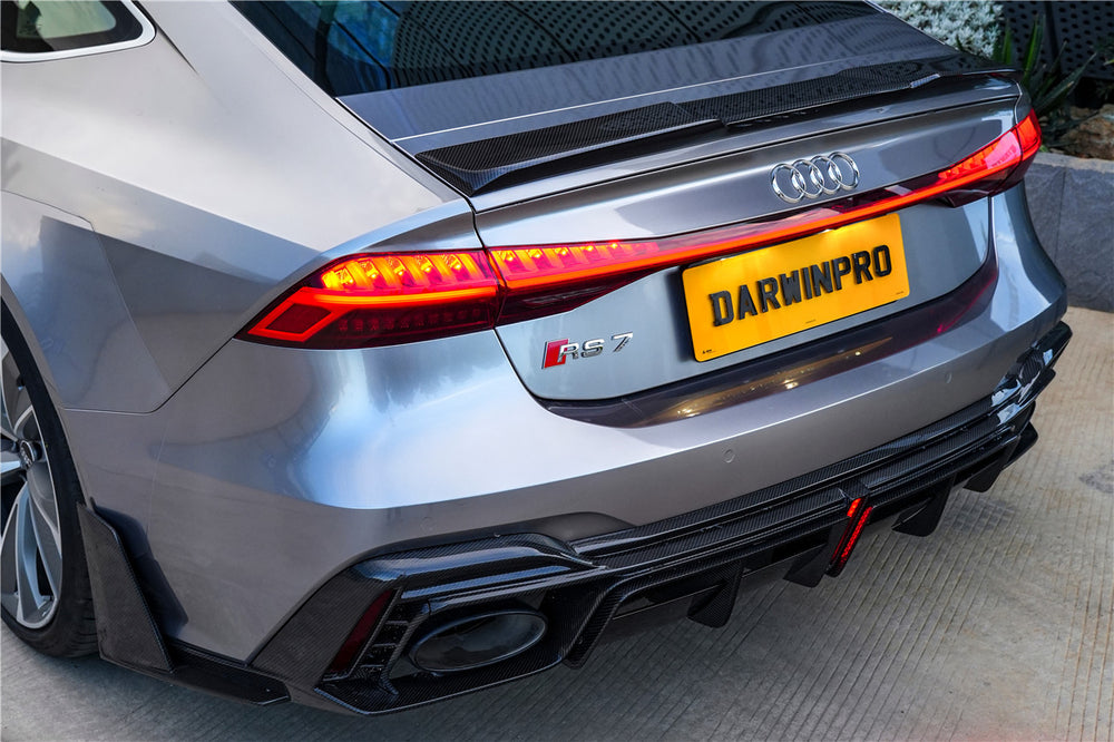 DarwinPRO 2019-2025 Audi RS6 Avant C8 RS7 C8 Quattro IMP Performance Ver.2 Rear Diffuser