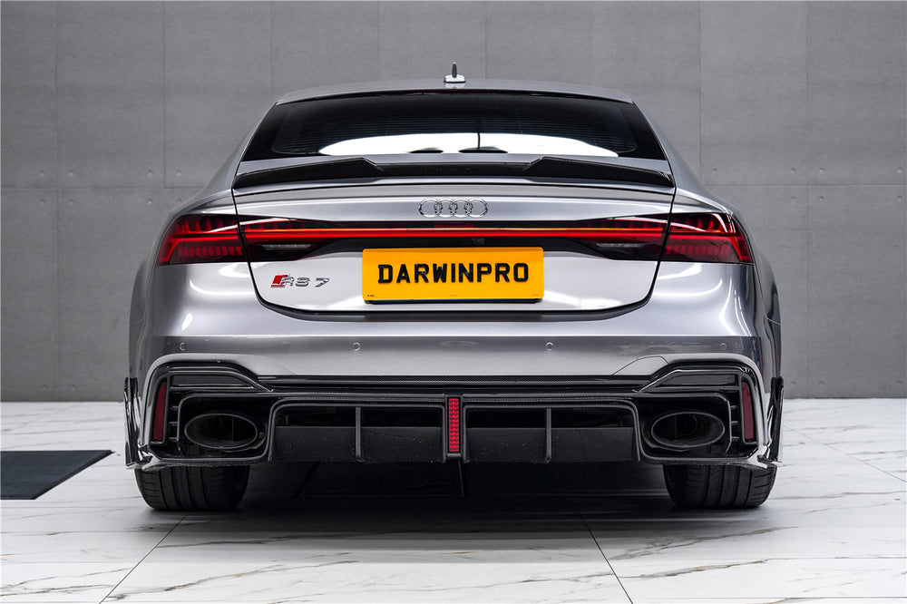 DarwinPRO 2019-2025 Audi RS6 Avant C8 RS7 C8 Quattro IMP Performance Ver.2 Rear Diffuser