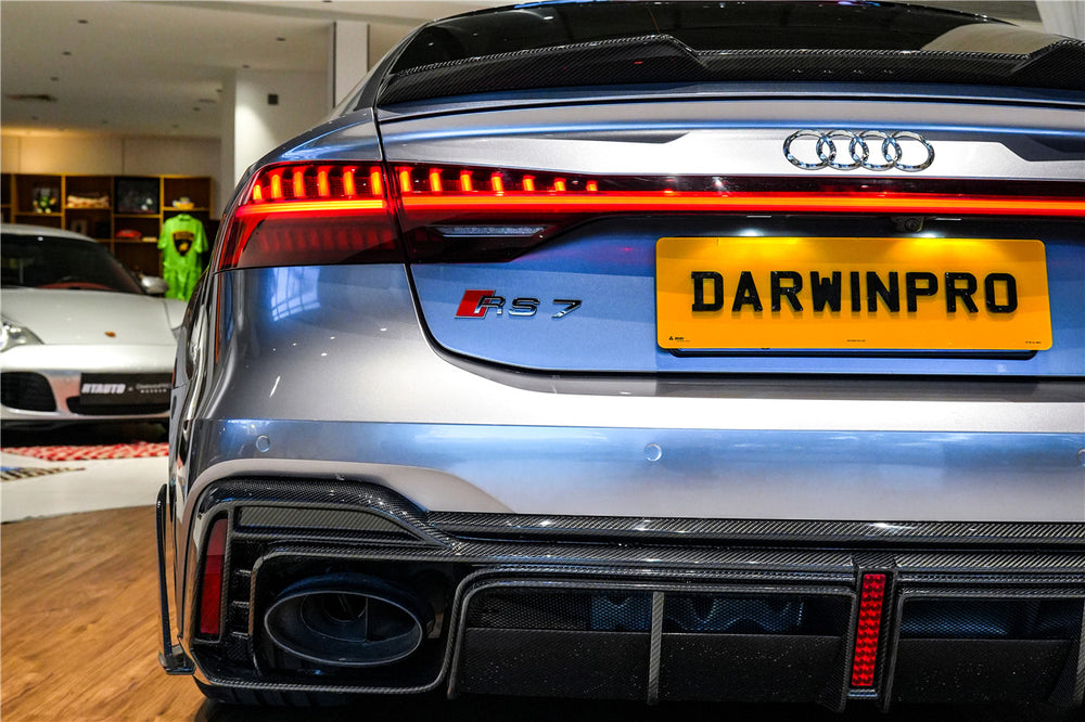 DarwinPRO 2019-2025 Audi RS6 Avant C8 RS7 C8 Quattro IMP Performance Ver.2 Rear Diffuser