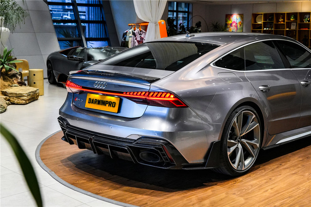 DarwinPRO 2019-2025 Audi RS6 Avant C8 RS7 C8 Quattro IMP Performance Ver.2 Rear Diffuser