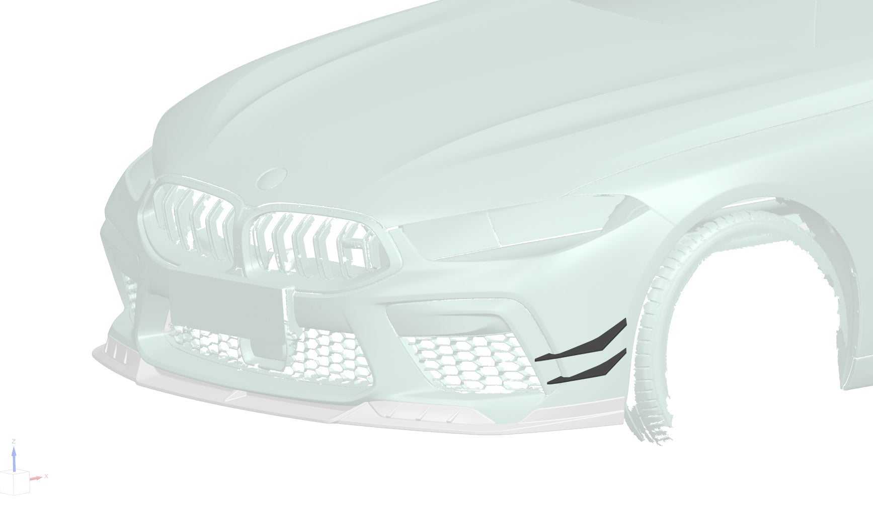 2019-2025 BMW M8 F91 F92 F93 AD Style Autoclave Carbon Fiber Front