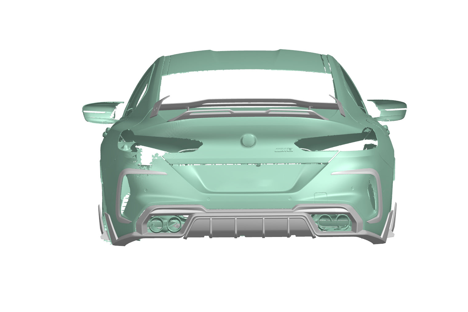 2019-2025 BMW M8 F91 F92 F93 AD Style Autoclave Carbon Fiber Rear Diffuser