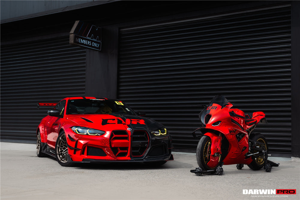 DarwinPRO 2021-UP BMW M4 G82 G83 BKSSII Style Front Bumper and Front Fender and Side Skirts