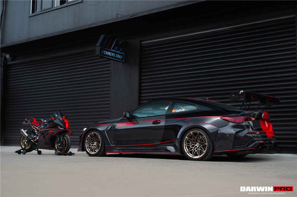 DarwinPRO 2021-UP BMW M4 G82 G83 BKSSII Style Front Bumper and Front Fender and Side Skirts