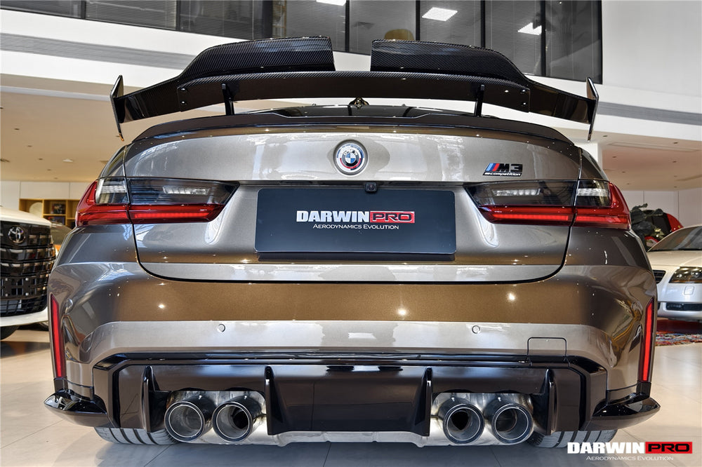 2021-UP BMW M3 G80 3 Series G20 M4 G82 4 Series G22 BKSSII Style Carbon Fiber Trunk Wing With Aluminum Slloy Wing Legs
