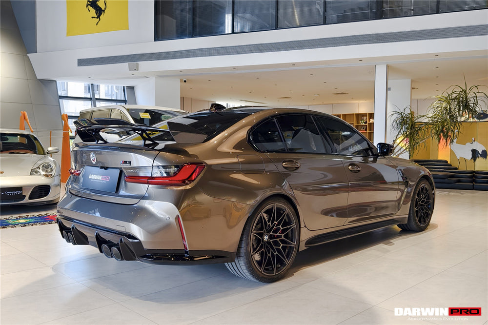 2021-UP BMW M3 G80 3 Series G20 M4 G82 4 Series G22 BKSSII Style Carbon Fiber Trunk Wing With Aluminum Slloy Wing Legs