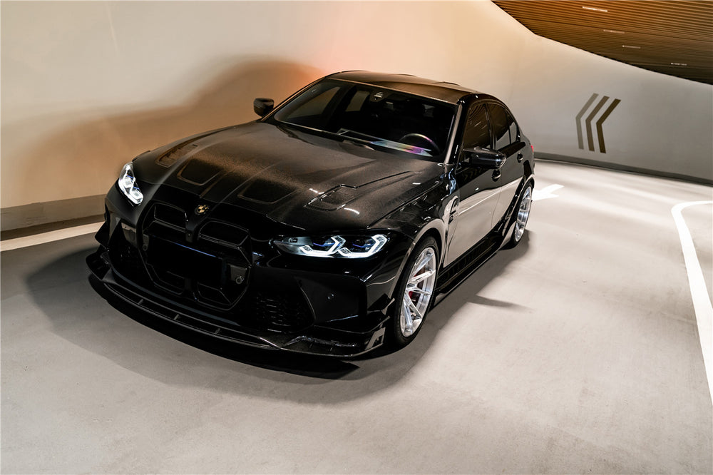 Capó de fibra de carbono estilo BKSSII para BMW M3 G80 G81 M4 G82/G83 2021 en adelante