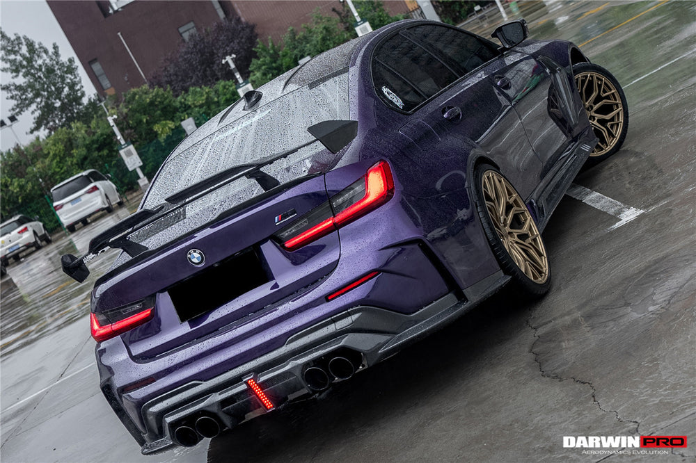 Parachoques trasero estilo BKSSII con puntas de escape para BMW M3 G80 2021 en adelante