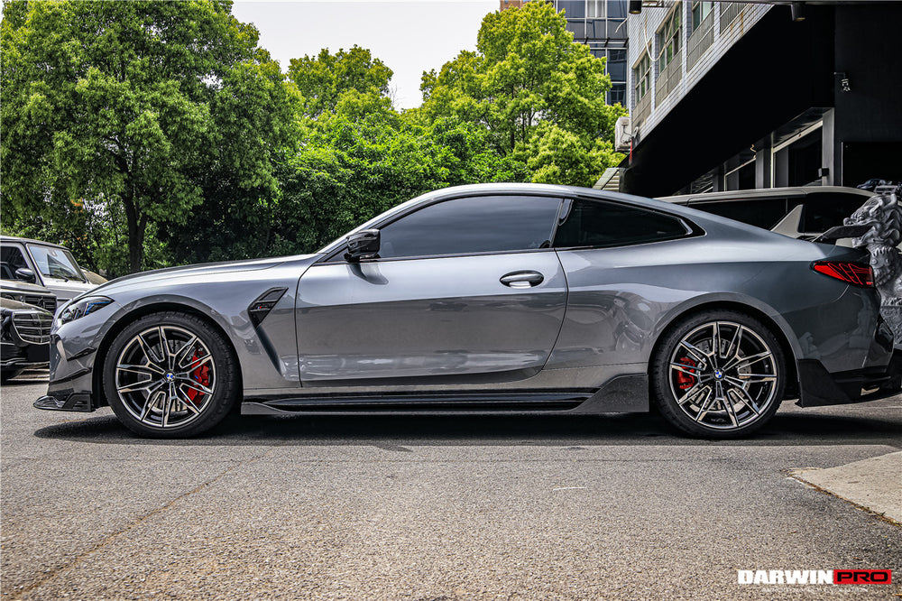 Faldones laterales de fibra de carbono estilo BKSS para BMW M4 G82/G83 2021 en adelante