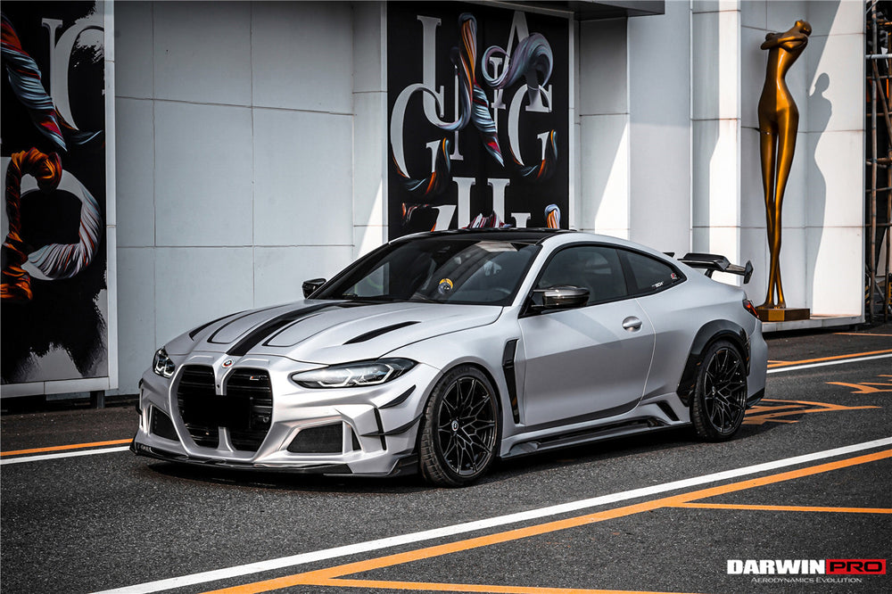 DarwinPRO 2021-UP BMW M4 G82 G83 BKSSII Style Front Bumper and Front Fender and Side Skirts