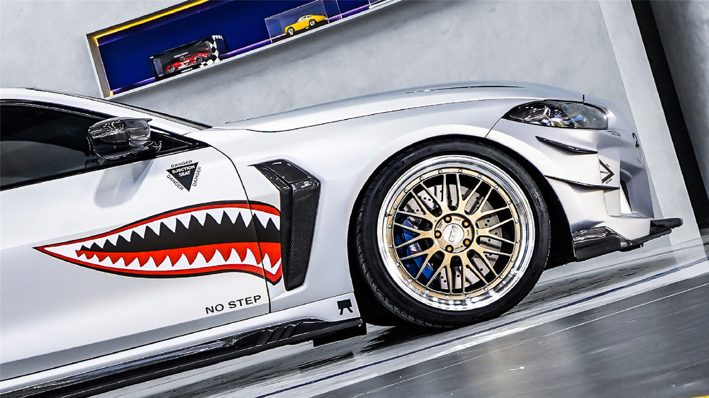 DarwinPRO 2021-UP BMW M4 G82 G83 BKSSII Style Front Bumper and Front Fender and Side Skirts